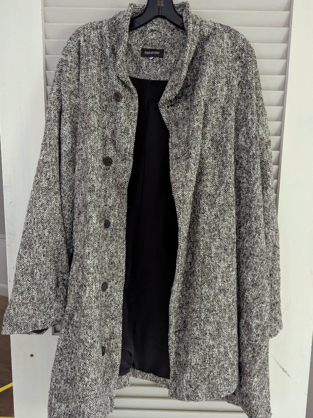 NWT Eskandar Tweed coat